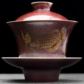 Гайвань 140мл "Рыба", фарфор из Цзиндечжень (404706)-