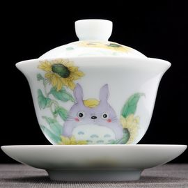 Гайвань 210мл "Тоторо", фарфор из Цзиндечжень (404710)-