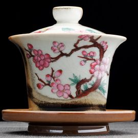 Гайвань 185мл "Слива Мэй Хуа", керамика из Цзиндечжень (404713)-