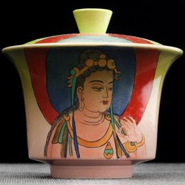 Гайвань 210мл "Бодхисаттва", керамика из Цзиндечжень (404714)-