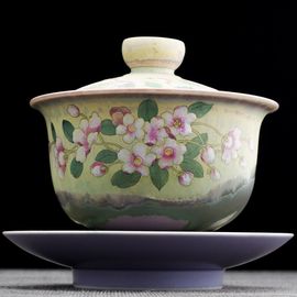 Гайвань 195мл "Цветы", керамика из Цзиндечжень (404715)-