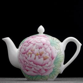 Чайник 285мл "Пион", цзиндэчжэньский фарфор (404737)-