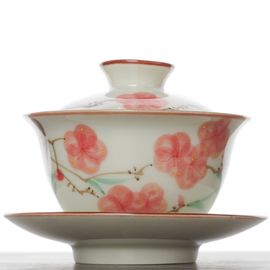Гайвань 165мл "Цветы", керамика, ручная роспись (500618)-