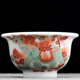 Пиала 130мл "Символ буддизма", фарфор из Цзиндечжень (404742)-