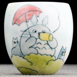 Пиала 75мл "Тоторо", уцай, фарфор из Цзиндечжень (404753)-