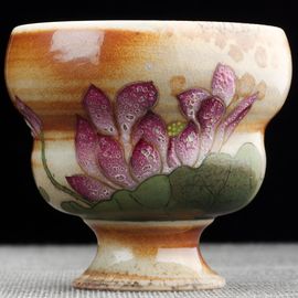 Пиала 105мл "Лотос", керамика из Цзиндечжень (404756)-