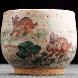 Пиала 190мл "Зайчики", керамика из Цзиндечжень (404758)-