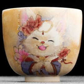 Пиала 135мл "Лисичка", керамика из Цзиндечжень (404771)