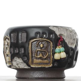 Пиала 115-125мл "Пещерный храм", мастер Чэнь Жэньхуэй (54831)-