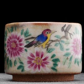 Пиала 165мл "Цветы", керамика из Цзиндечжень (404802)-