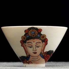 Пиала 85мл "Гуаньинь", керамика из Цзиндечжень (404821)-