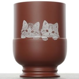 Пиала 130мл "Котики", циньчжоуская керамика (54834)-