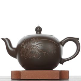 Чайник 230мл "Орхидея", исинская глина, мастер Вэй Хайянь (7900194)-