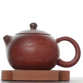 Чайник 190мл "Причал", исинская глина, мастер Вэй Хайянь (7900197)-