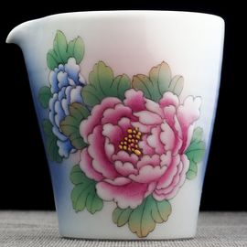 Чахай 190мл "Пионы", фарфор из Цзиндечжень (404820)-