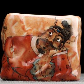 Пиала 100мл "Чжун Куй - борец с духами", керамика из Цзиндечжень (404829)-