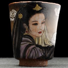 Пиала 160мл "Красавица", керамика из Цзиндечжень (404836)-