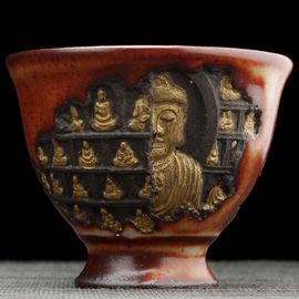 Пиала 105мл "Сунь Укун и Правитель Восточного моря", керамика из Цзиндечжень (404838)-