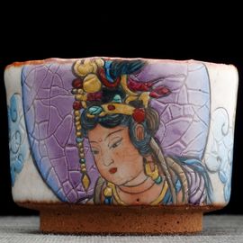 Пиала 225мл "Гуаньинь", керамика из Цзиндечжень (404841)-