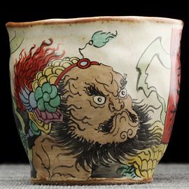 Пиала 105мл "Чжун Куй", керамика из Цзиндечжень, Цзе Чжицзюнь (404866)