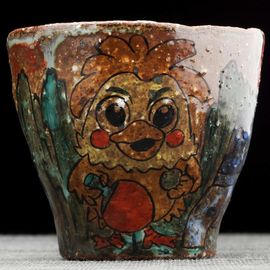 Пиала 145мл "Птенец", керамика из Цзиндечжень, Цзе Чжицзюнь (404892)