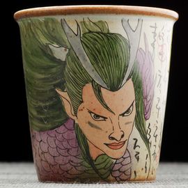 Пиала 110мл "Царь дракон", керамика из Цзиндечжень, Цзе Чжицзюнь (404900)-