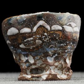 Пиала 35мл "Зима", керамика из Цзиндечжень, Цзе Чжицзюнь (404907)-