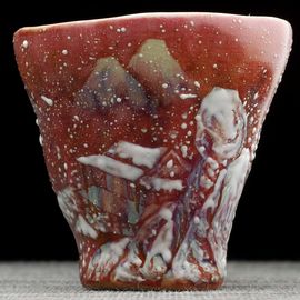 Пиала 70мл "Зима", керамика из Цзиндечжень, Цзе Чжицзюнь (404918)-