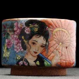 Пиала 175мл "Красавица", керамика из Цзиндечжень (404842)-