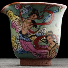 Чахай 190мл "Апсарас", керамика из Цзиндечжень (404847)-