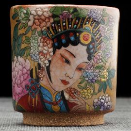 Пиала 65мл "Красавица", керамика из Цзиндечжень (404848)-