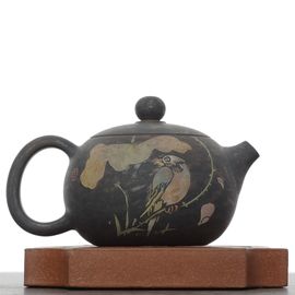 Чайник 95мл "Птица", цзяньшуйская керамика (791469)-