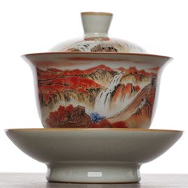 Гайвань 195мл "Великая Китайская стена", керамика, шелкография (500478)-