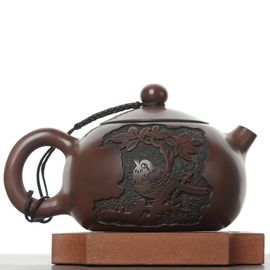 Чайник 200мл "Птица", цзяньшуйская керамика (791536)-