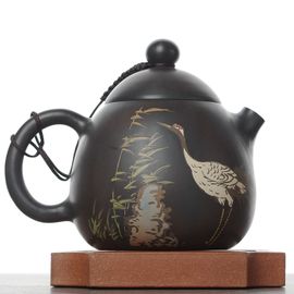 Чайник 210мл "Журавль", цзяньшуйская керамика (791537)-