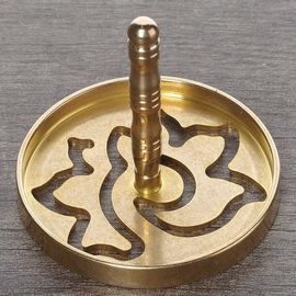 Штамп для укладки благовоний "Лист лотоса", 6см (111111)-