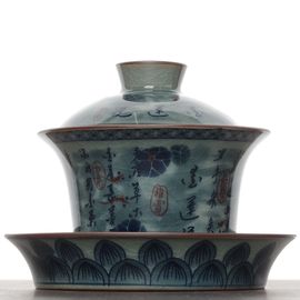 Гайвань 170мл "О любви к лотосу&rdquo;, керамика, шелкография (500628)-