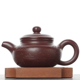 Чайник 120мл "Пейзаж", исинская глина (7900227)-