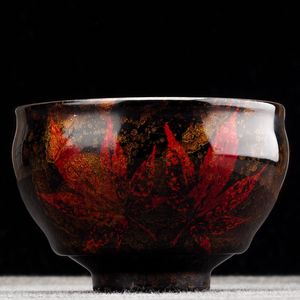 Пиала 170мл "Листья", лаковая роспись, цзяньчжань (53708)-