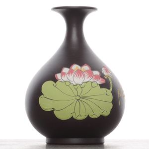 Вазочка "Лотосы", 8,8см, исинская глина (94132)-