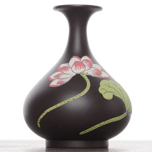 Вазочка "Лотос", 8,5см, исинская глина (94134)-