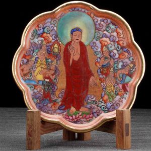 Чайный пруд "Бодхисаттва читает сутры", керамика из Цзиндечжэнь (71210)-