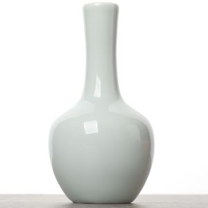 Вазочка 10,5см, фарфор, голубой селадон (94141)-