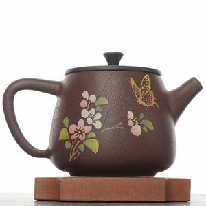 Чайник 275мл "Цветы", цзяньшуйская керамика (791389)-