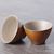 Набор посуды, 2 пиалы   чайник, керамика, ручная работа (7435)-фотография 6