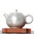 Чайник-эгоист 110мл, фарфор, серебрение (7747)-