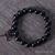 Браслет на запястье, 10мм,  черный сандал (99114)-фотография 3