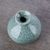 Вазочка 8см, керамика, голубой кракле (94031)-фотография 4