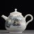 Чайник 185мл "Беседка в горах", фарфор из Цзиндечжэнь (401865)-