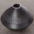 Вазочка 11,5см "Черная платина", керамика (94119)-фотография 2